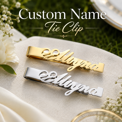 1 pc personalizado tie de clip padrinos de boda regalos acero inoxidable
