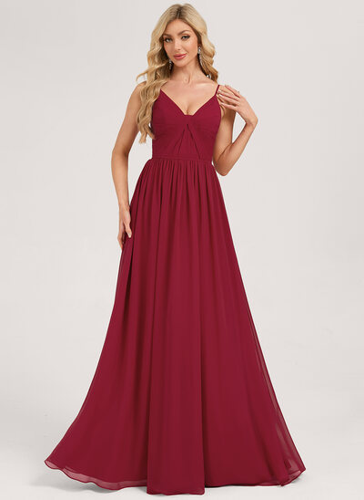 Trapèze fronces mousseline robe