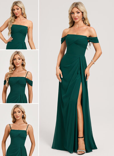 A-line Square Chiffon Dress