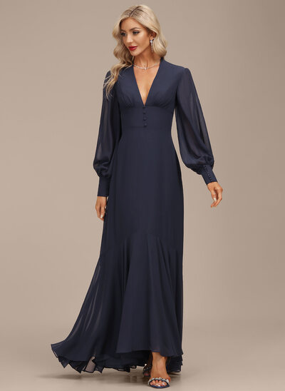 Chiffon maxi vestido