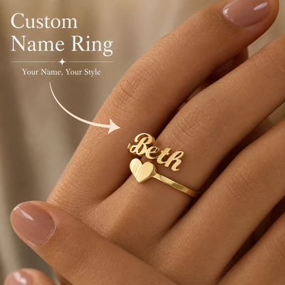 1 PC Personalized Ring Stainless Steel