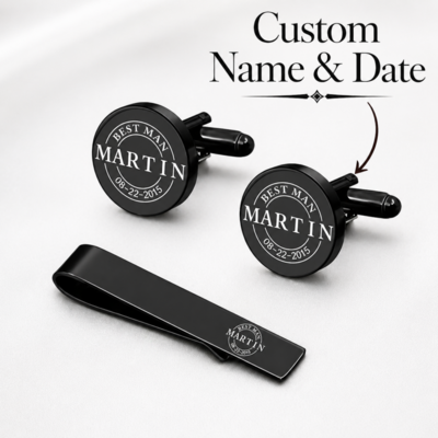1 sett Personlig Cufflink Groom Gaver Attraktiv Metall