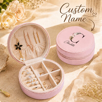 1 pc personalizzato contenitore di monili sposa regali pu