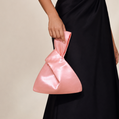 Casual poliéster sacos de noite em rosa