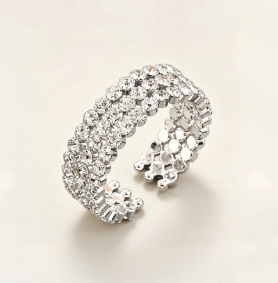 Lujoso rhinestone pulsera