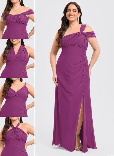 Trumpet/Mermaid Off the Shoulder Ruffle Chiffon Dress