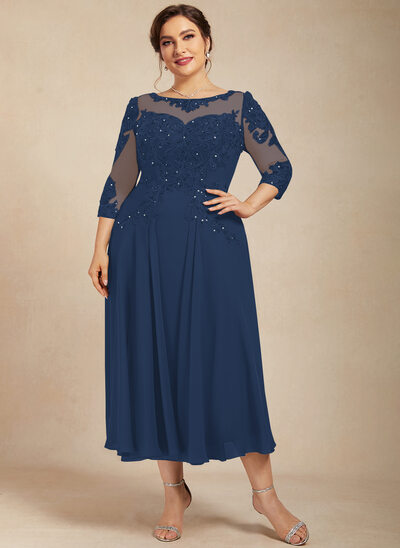 A-line Sequins Lace Dress