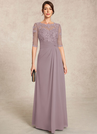 A-line Sequins Lace Dress