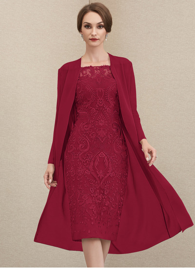 Ombro a ombro renda vestido
