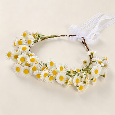 Flores acessórios de cabelo boho tiaras