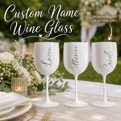 1 pc personalizado taças de champagne plástico