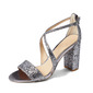 Women's Wedding Sandals Bridal Shoes Bridesmaid Shoes Block Heel Wedding Shoes Open Toe Party Prom Evening Cocktail Shoes 