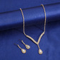 Collier parures magnifique zircon cubique mariage 