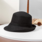 Women's Simple Winter Band Wool Wedding Tea Party Bowler Hats 