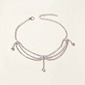 Pave Rhinestone Party Layered Anklets