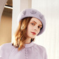 Women's Elegant Winter Pompoms Wool Wedding Cocktail Beret Hats 