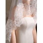 Lace Edge Single Tier Bridal Cathedral Length 106" Wedding Veils 