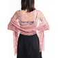 Acrylic Fabric Sleeveless Wedding Bridal Shawl With Tassel