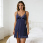 Bridal Sexy Lace V Neck Side Slit Chemise