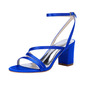 Women's Wedding Shoes Satin Block Heel Open Toe Wedding Sandals Bridesmaid Shoes Elegant Simple Wedding Daily Prom Cocktail Shoes 