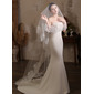 Lace Edge Single Tier Bridal Cathedral Length 106" Wedding Veils 