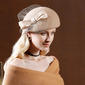 Women's Vintage Winter Bow Wool Wedding Cocktail Beret Hats 