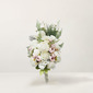 Kunstig Bryllupsblomster Overlappet Silke Peoner Brude Buketter 