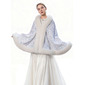 Faux Fur Sequin Formal Wedding Guest Wrap Cape 