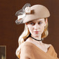 Women's Vintage Winter Bow Wool Wedding Cocktail Beret Hats 
