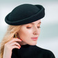 Women's Vintage Winter Rivet Star Wool Wedding Cocktail Beret Hats 