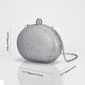 Rhinestone Party Prom Evening Clutch Bags in Silver 