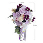 Artificial Wedding Flowers Cascade Silk Cloth Roses Bridal Bouquets 