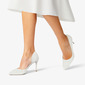Vrouwen bruidsschoenen riet is decoratief materiaal stiletto heel hoge hak puntteen pumps bruiloft hakken bruidsmeisje schoenen elegant huwelijk werk feest avond schoenen 