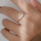 Simple Irregular Freshwater Pearl Band Rings 