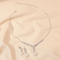 Elegant Zirkonia Perle Hochzeit Halskette Ohrringe Schmucksets (Set von 2) 