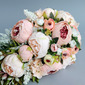 Artificial Wedding Flowers Cascade Silk Flower Roses Bridal Bouquets 