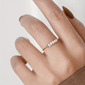 Simple Irregular Freshwater Pearl Band Rings 