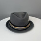 Women's Vintage Winter Faux Feather Wool Wedding Tea Party Porkpie Hat 