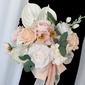 Artificial Wedding Flowers Free-Form Silk Cloth Roses Bridal Bouquets 