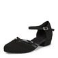 Kvinner Ballrom Flate sko Semsket med Ankel Stropp Dansesko 