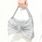 Rhinestone Cute Party Prom Evening Cocktail Polyester Evening Bags in Silver 