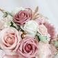 Artificial Wedding Flowers Round Silk Flower Roses Bridal Bouquets 