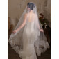 Lace Edge Single Tier Bridal Cathedral Length 106" Wedding Veils 