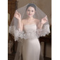 Lace Edge Single Tier Bridal Cathedral Length 106" Wedding Veils 