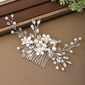Parel strass bloem kammen haaraccessoires bruiloft hoofddeksels 