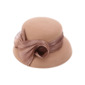 Women's Classic Winter Silkabaca Wool Wedding Tea Party Bowler Hats 