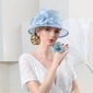 Kvinner Elegant Bred rand Sinamay Bryllup Kentucky Derby Kirkehatter 
