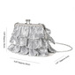 Sequin Elegant Wedding Prom Evening Polyester Evening Bags in Silver 