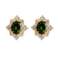 Formal Vintage Peridot Stud Earrings 