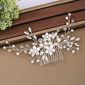 Wedding Headpiece Pearl Flower Hair Comb